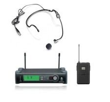 UHF Wireless Headworn Headset Microphone mic System for Live Theater Performance
