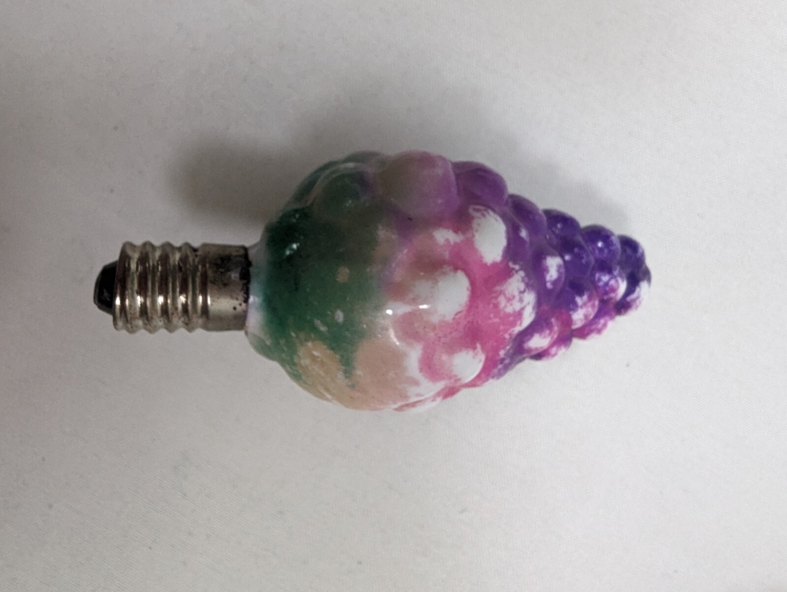 6 Vintage Christmas Light Bulb Figurines C6 Milk Glass Not Tested Santa FS eBay