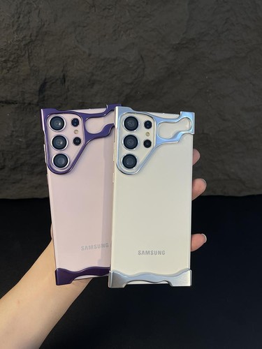 Luxury Irregular Aluminum Alloy Bumper for Samsung S23 S24 Ultra - Picture 13 of 28