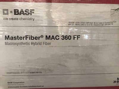 Basf masterfiber mac 360 ff Macrosyhthetic hybrid fiber (5 bags ) 5lbs each case