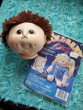 NEW Doll Baby Pre-Sewn Body w pre-owned Head, short brown hair brown eyes, smile