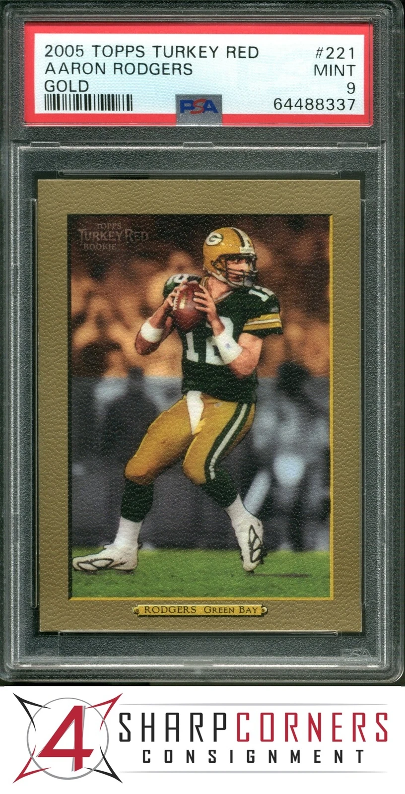 Aaron Rodgers Topps Turkey Red #221 Gold
