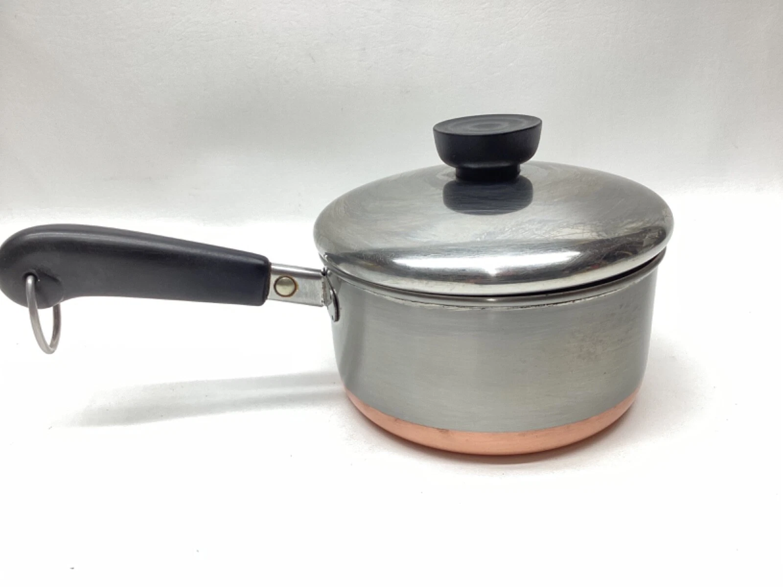 1801 REVERE WARE 1 QT -78 Copper Bottom Sauce Pan And Lid. Clinton ILL