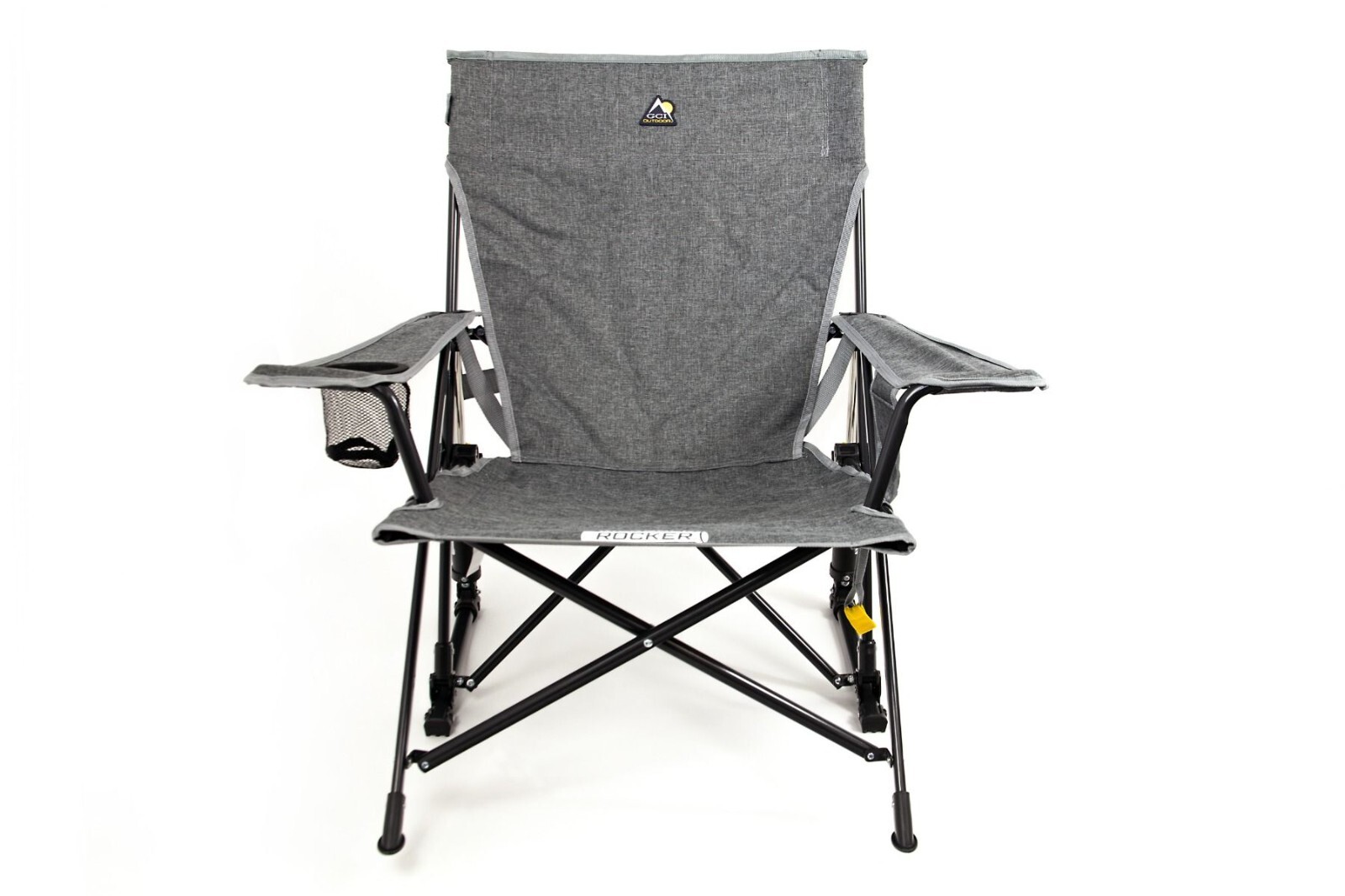 CGI Charcoal Grey Kickback Rocker Camping Folding Rocking Chair for lazy days!