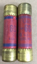 Eagle 60 Amp, 250 Volt Fuse (Lot Of 2), Tested