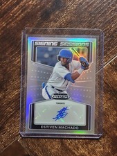 Estiven Machado 2022 Prizm Draft Picks SIGNING SESSIONS SILVER PRIZM AUTO