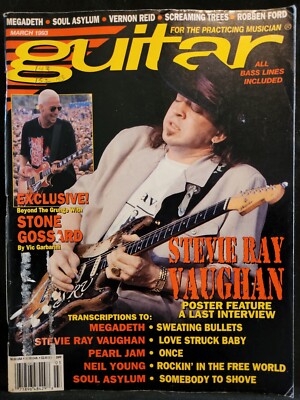 Guitar For The Practicing Musician March 1993 Stevie Ray Vaughan Stone Gossard