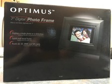 Optimus 7" LCD Digital Photo Frame 16MB 480x234 JPEG SD MMC 160-0468 16-468 NEW