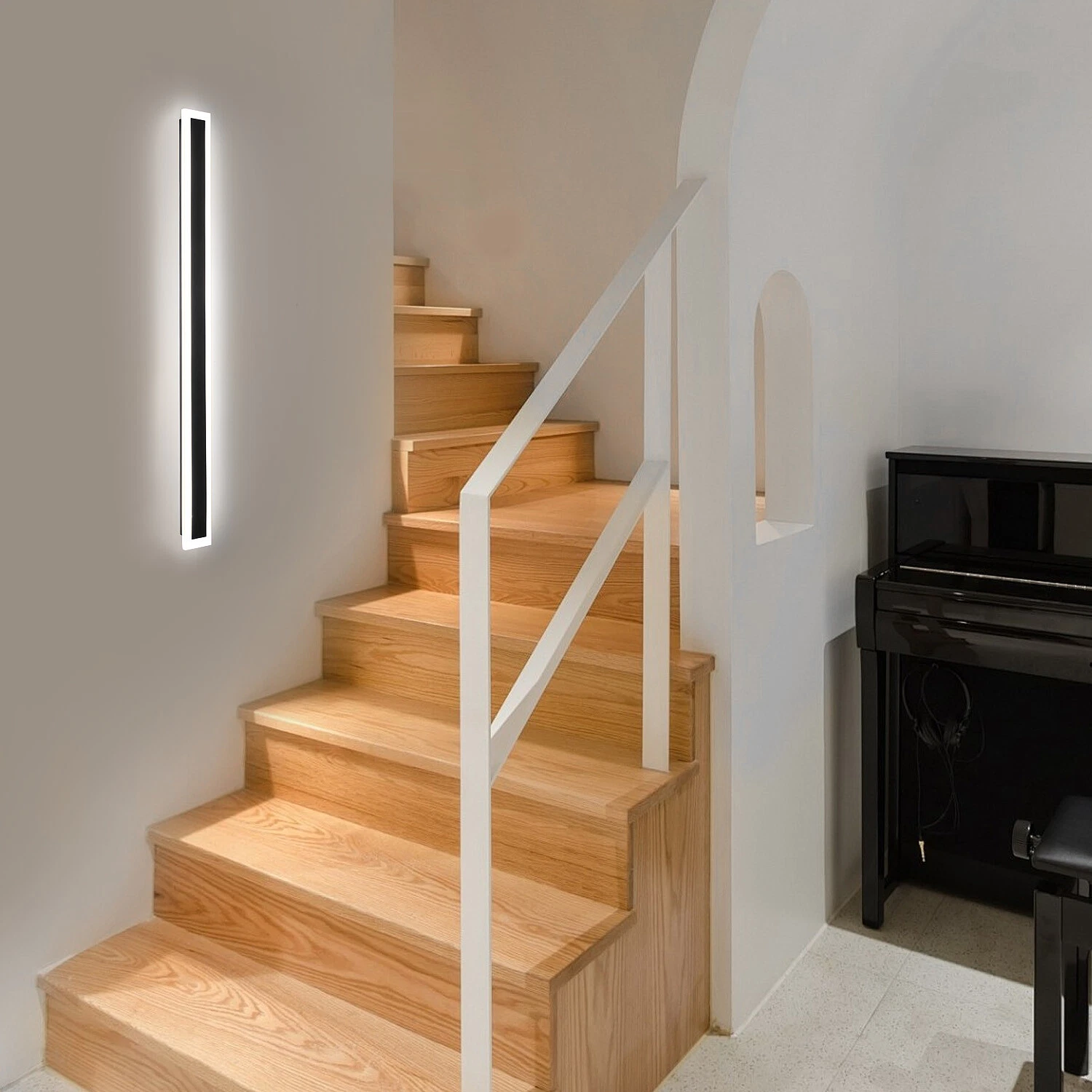 Stylish LED wall light with practical functionality for any room