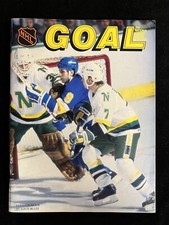 LUC ROBITAILLE & JIMMY CARSON NHL DEBUT PROGRAM KINGS vs BLUES - OCT 9, 1986 HOF
