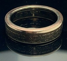 Coin Ring Hand Crafted from US Presidential Dollar Size 8