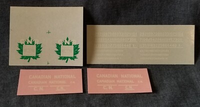 HN-51 Champ HO Decals CANADIAN NATIONAL Serves All Canada CNR Green Maple Leaf