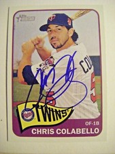 CHRIS COLABELLO signed SP RC TWINS 2014 Topps Heritage baseball card AUTO #H587
