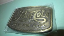 Pepsi Cola Hits The Spot Vintage Belt Buckle NOS