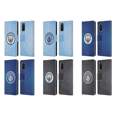MAN CITY FC ABZEICHEN GEOMETRISCH BRIEFTASCHE HÜLLE HUELLE FÜR SAMSUNG HANDYS 1