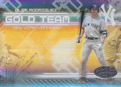 2005 Leaf Certified Materials Gold Team Mirror Alex Rodriguez 2 Yankees 