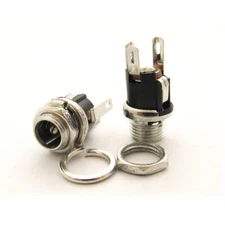 1pc Metal 5.5x2.1mm DC Power Supply Female Jack Socket PCB Panel-Mount Connector