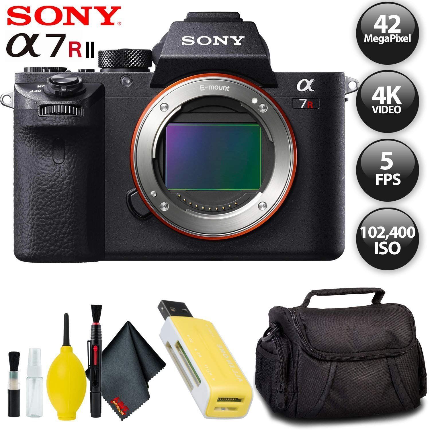 Sony Alpha a7R II 42.4MP Digital Camera - Black (Body Only) for 