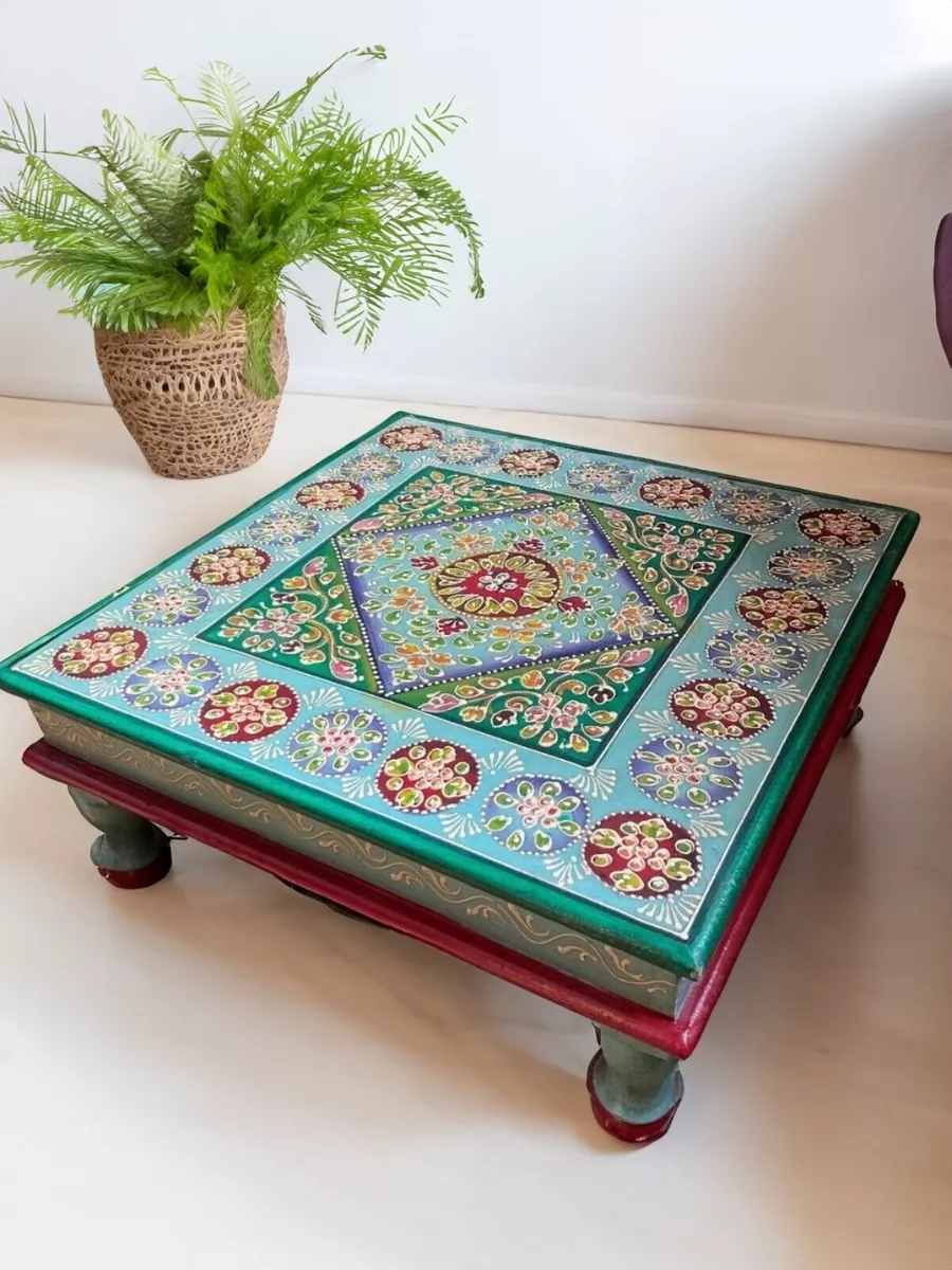 Wooden bajot table deals