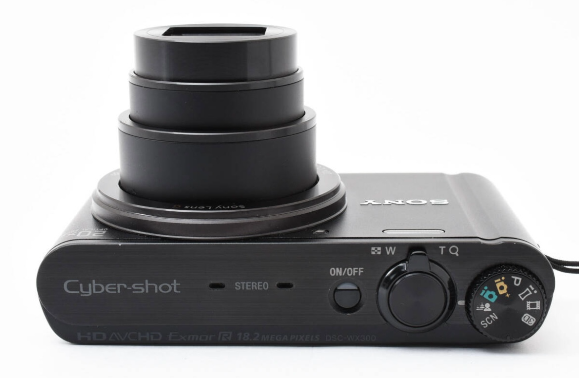 Sony Cybershot DSC WX300 Digital Camera Black 20x Zoom 18.2MP