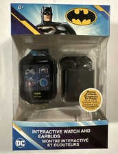 Batman DC Interactive Watch and Earbuds Brand New Factory Sealed