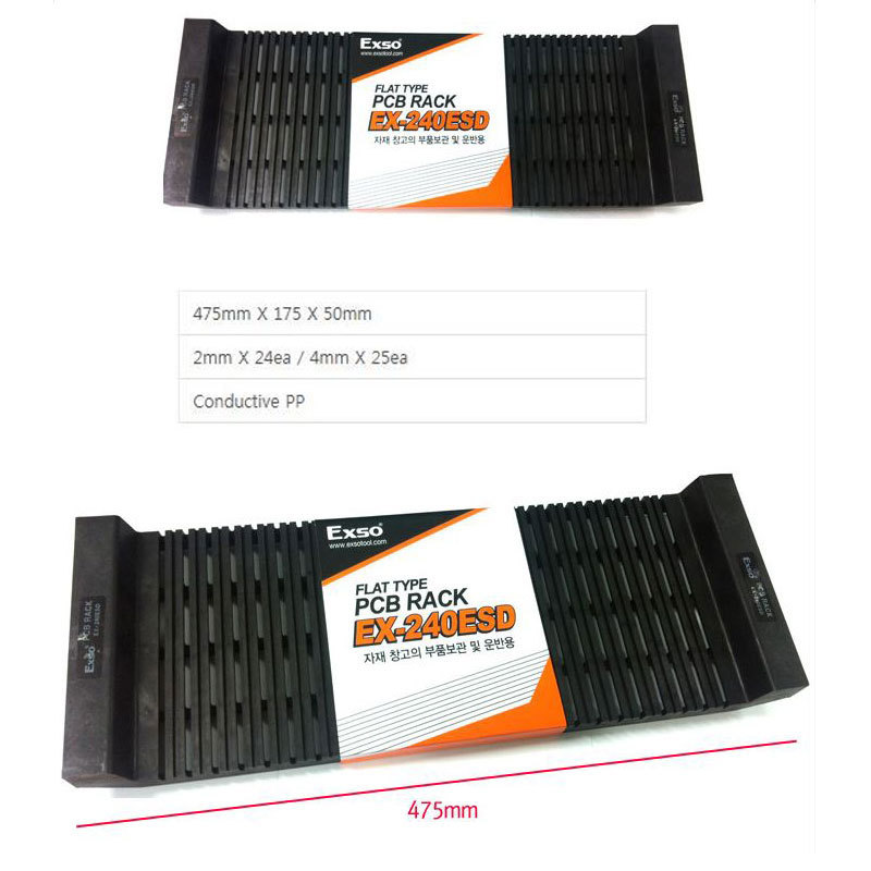 PCB RACK EXSO Flat Type PCB Rack Circuit Board Conductive Shelf Stack ...