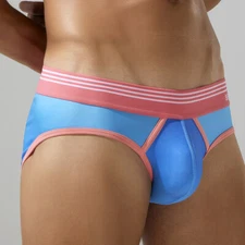SEOBEAN MEN'S NEW GRADIENT COLORS BIKINI BRIEFS UNDERWEAR