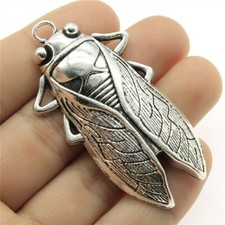 3pcs 62x33mm Handmade Crafts Big cicada DIY Jewelry Making Alloy Charm EF4169