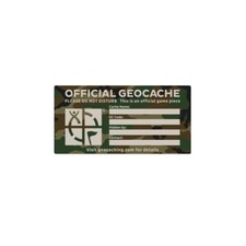 Geocaching Autocollant officiel pour cache Taille Medium