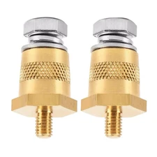 1Pair Battery Pole Adapter Terminal Connector Fittings M6 Thread Post Adapter