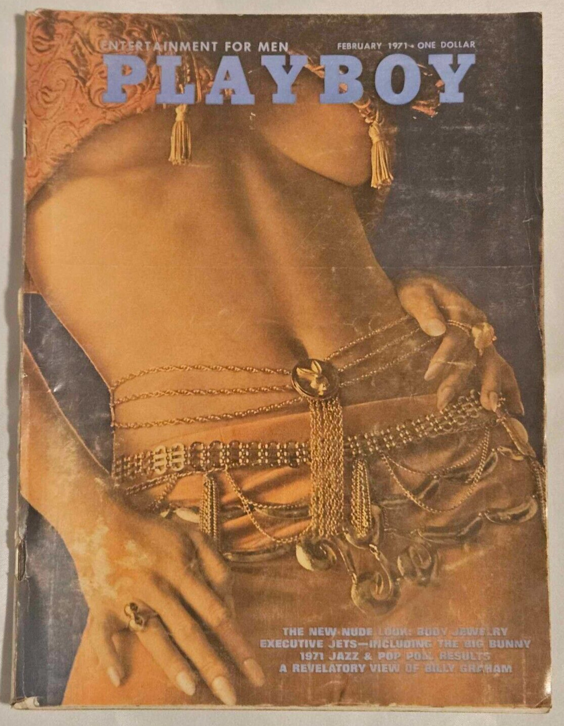 Playboy Magazine February 1971 Great Condition , Centerfold Detached Included