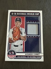 2023 Panini USA Baseball Stars & Stripes Materials #U18-AC ALEXANDER CLEMMEY RC