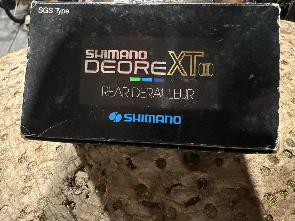 Vintage NOS Shimano Deore XT Rear Derailleur RD-M732-Long Cage - Image 3 of 4