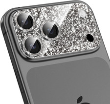 for Iphone 17 Pro Max Camera Lens Protector Glitter - Cute Girly Metal Bling Rin