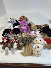 lot of 14 beanie babies TY, Hug Fun, Fingerlings, Boyds, Plush Peluche unbranded