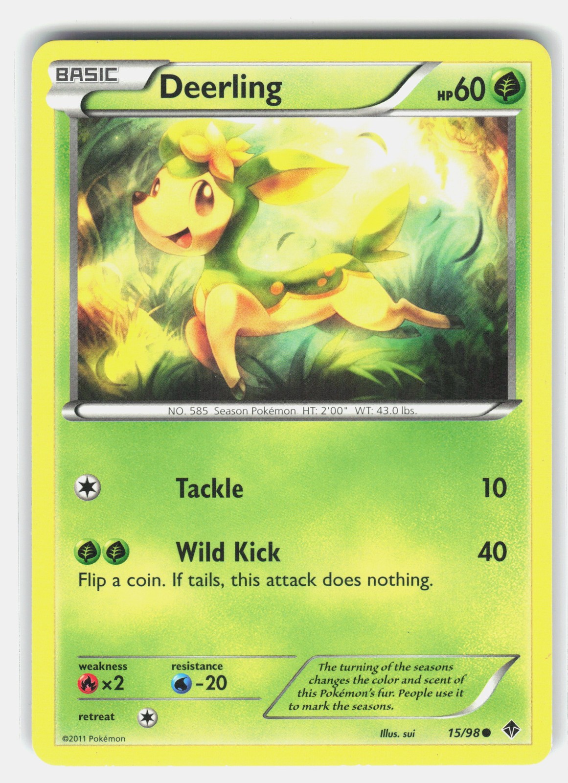 Deerling 15/98 Pokemon Emerging Powers *LP*