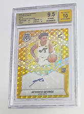 KEYONTE GEORGE 2023-24 Panini Mosaic Gold Rookie RC Auto #d 1/10 BGS 9.5/10 -1/1