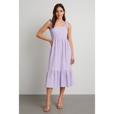 Slate & Willow Purple Smocked Dress Size L