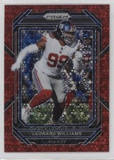 2022 Panini Prizm No Huddle Red Prizm 35/50 Leonard Williams #222 13c5