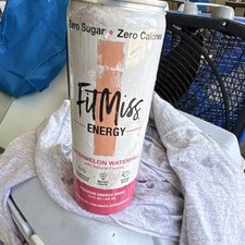 FitMiss Watermelon Waterfall Energy Drink Zero Sugar 12 fl oz Exp E190523