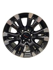 2017-2024 Nissan Titan 18x8 6 V Spoke Alloy Wheel Rim Black Machined Curb Rash 2017-2024 Nissan Titan 18x8 6 V Spoke Alloy Wheel Rim Black Machined Curb Rash