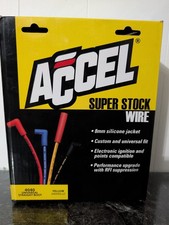 Accel Super Stock 8mm Spark Plug Wires Yellow Silicone Universal Set Electronic Accel Super Stock 8mm Spark Plug Wires Yellow Silicone Universal Set Electronic