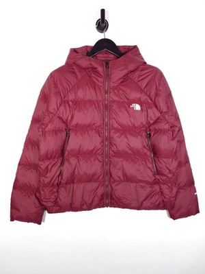 The North Face 550 Puffer Jacke Gr. XL Damen rot Kapuze Daunen isoliert