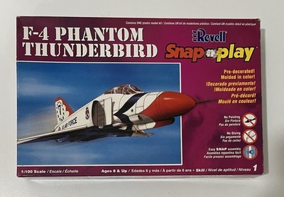 Revell 1/100 Scale F-4 Phantom Thunderbird Snap-Tite Kit #1356 (Sealed Contents)