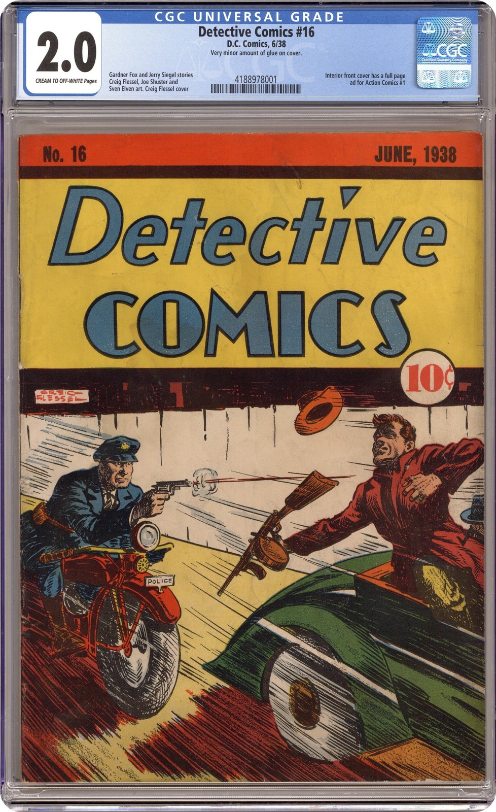 Detective Comics #16 CGC 2.0 1938 4188978001