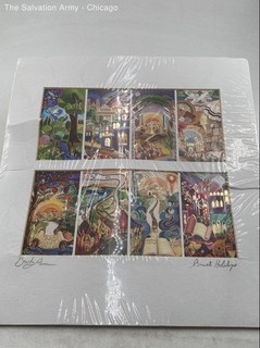 Israeli Holidays Jerusalem Framed Art Work Signed By Bracha Lavee