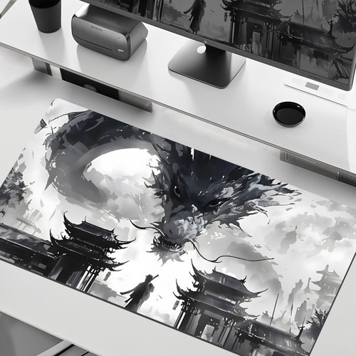 31" X 11.5"Ink Flow Pattern Gaming Mouse Pad Large Desk Keyboard Mat Home Office