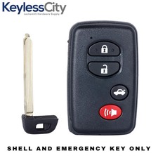 4-Button Smart Key SHELL Fits 2009-2014 Toyota / HYQ14AAB AFTERMARKET 