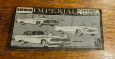 Amt Model Car 1963 Imperial Convertible Assembly Instruction Booklet