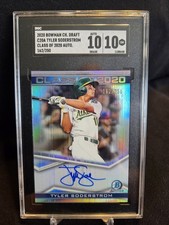 2020 Bowman Chrome Sgc 10 10 Auto Tyler Soderstrom Rookie Refractor Sp /250 Rc